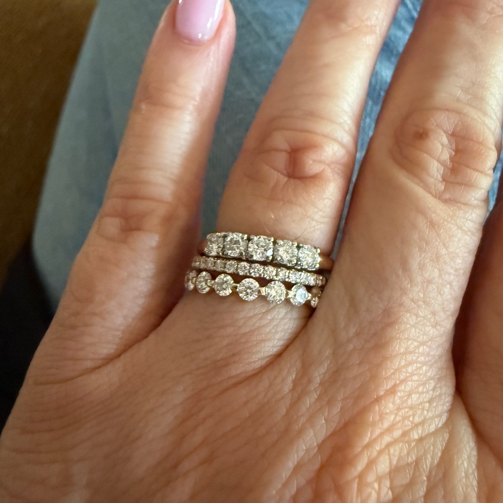 1/2 CT  Diamond 14K Solid Gold Ring
